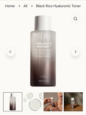 Haruharu Wonder Black Rice Hyaluronic Toner